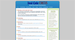 Desktop Screenshot of josecolecircus.com