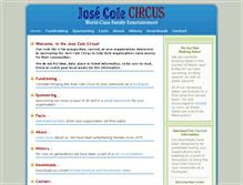 Tablet Screenshot of josecolecircus.com